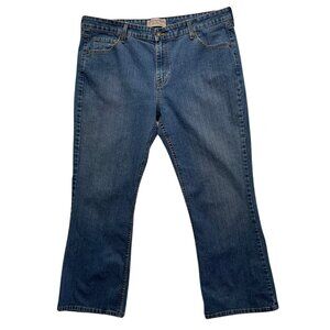 Levi Strauss Signature Stretch Low Rise Bootcut Denim Jeans Misses 18 Short